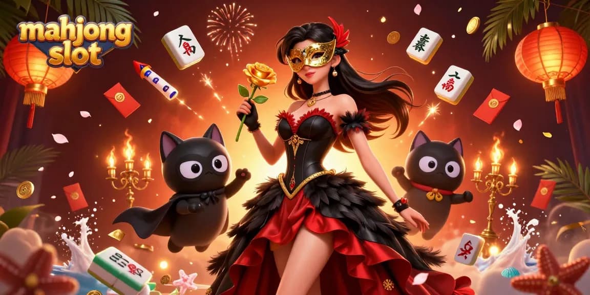 Engage with mahjong slot action and stunning visuals in a vibrant casino atmosphere.