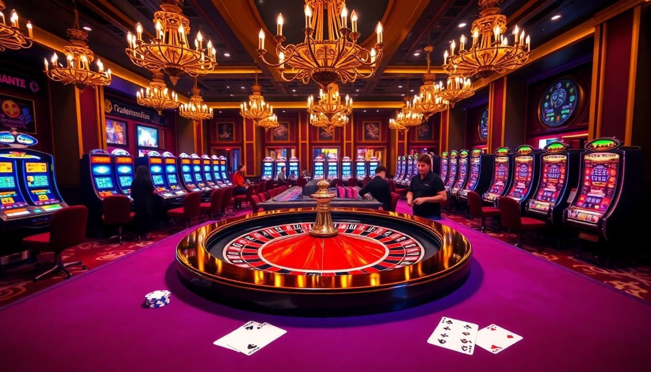 Experience thrilling gameplay at elang212 with a vibrant roulette scene and elegant casino décor.