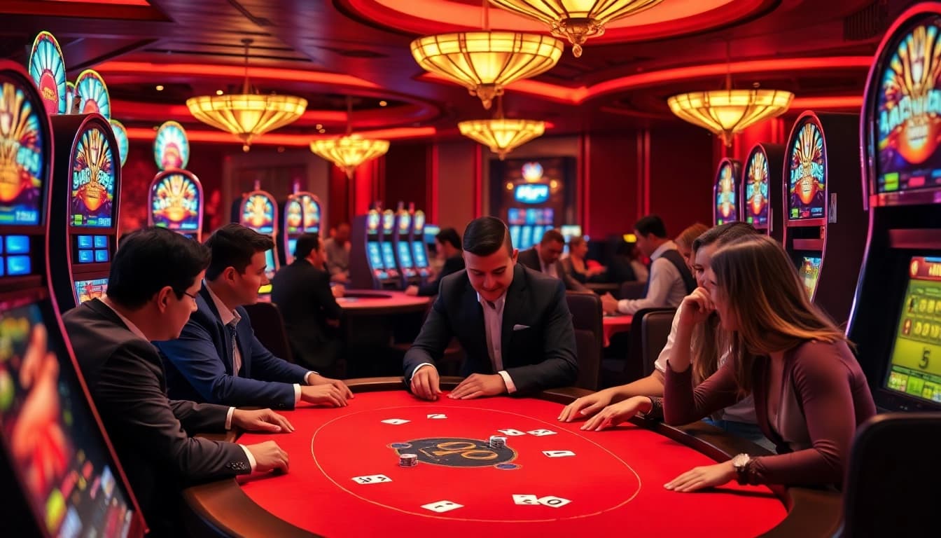 Exciting high-stakes poker game with a migration agent in Australia consulting players.