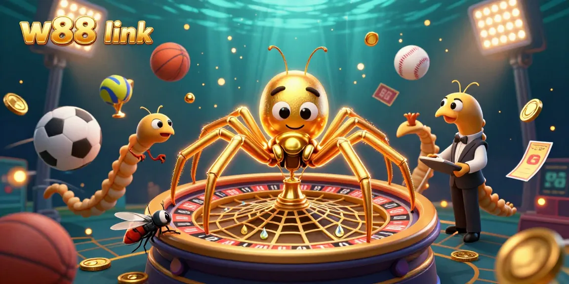 Engage with the exciting action of sports betting at W88 link, featuring vibrant characters and dynamic game elements.