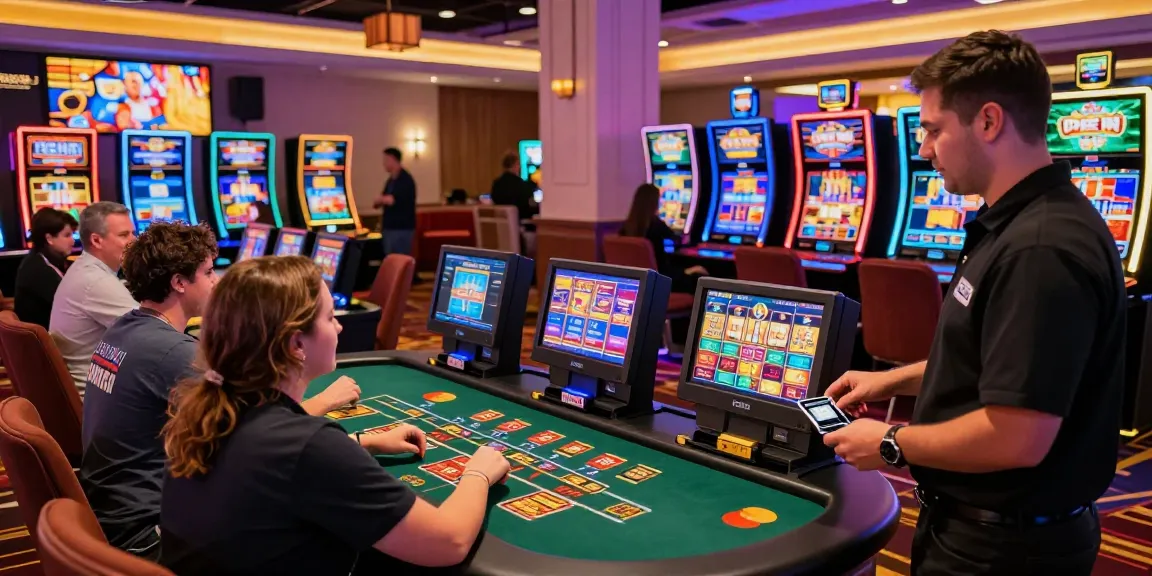 Exciting gaming scene at credit card casinos in the UK, showcasing players enjoying vibrant slot and live dealer games at https://dentalgroups.co.uk.