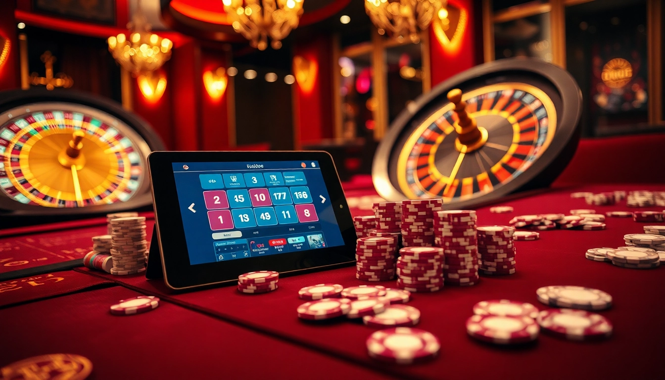 sunwin enhances the thrill of gambling at an upscale casino table with poker chips and cards.