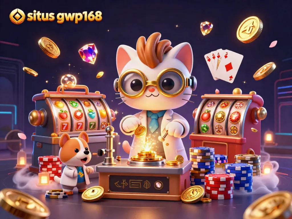 Raih kemenangan di situs gwp168 dengan gambar penuh aksi dari kucing ilmuwan dan anjing asisten.