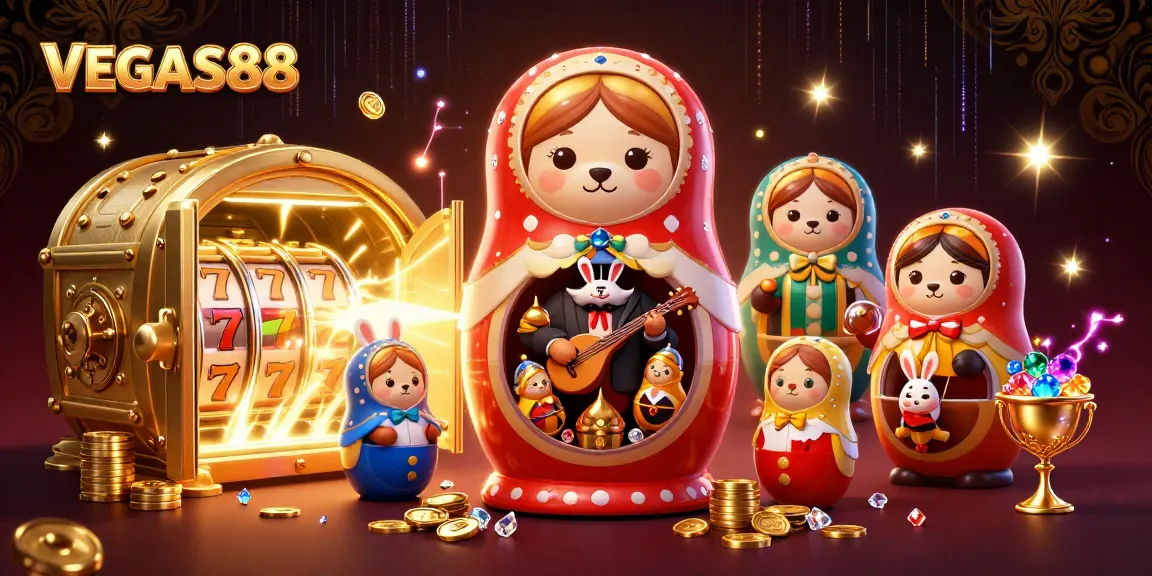 Engage with VEGAS88's vibrant casino world, featuring cartoon bears and delightful elements of luck.