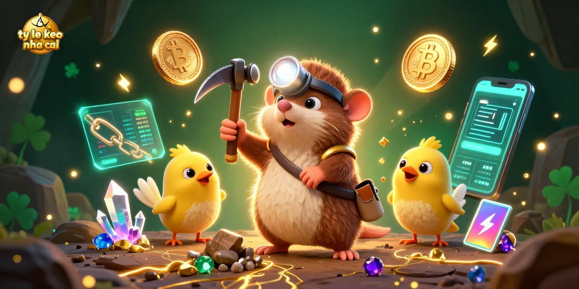 Engage with the latest ty le keo nha cai in a vibrant 3D treasure hunting scene featuring mole and canary characters.