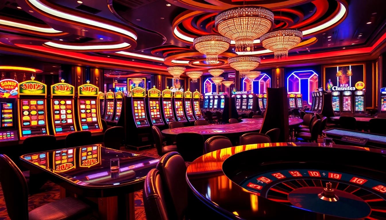 Experience excitement at luxury12 with a high-stakes slot machine showcasing vibrant colors and luxury decor.