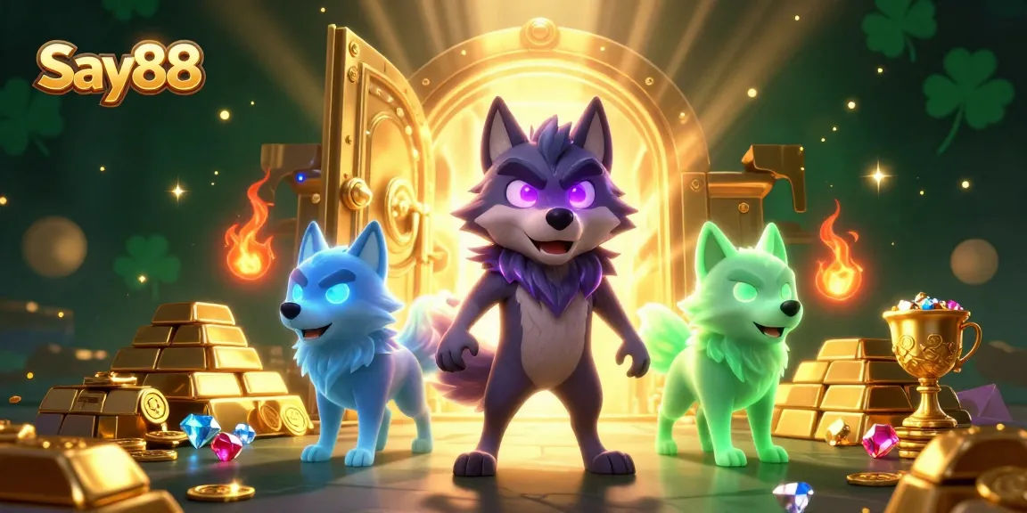 Experience thrilling moments at Say88 with glowing wolves, treasure, and casino excitement.