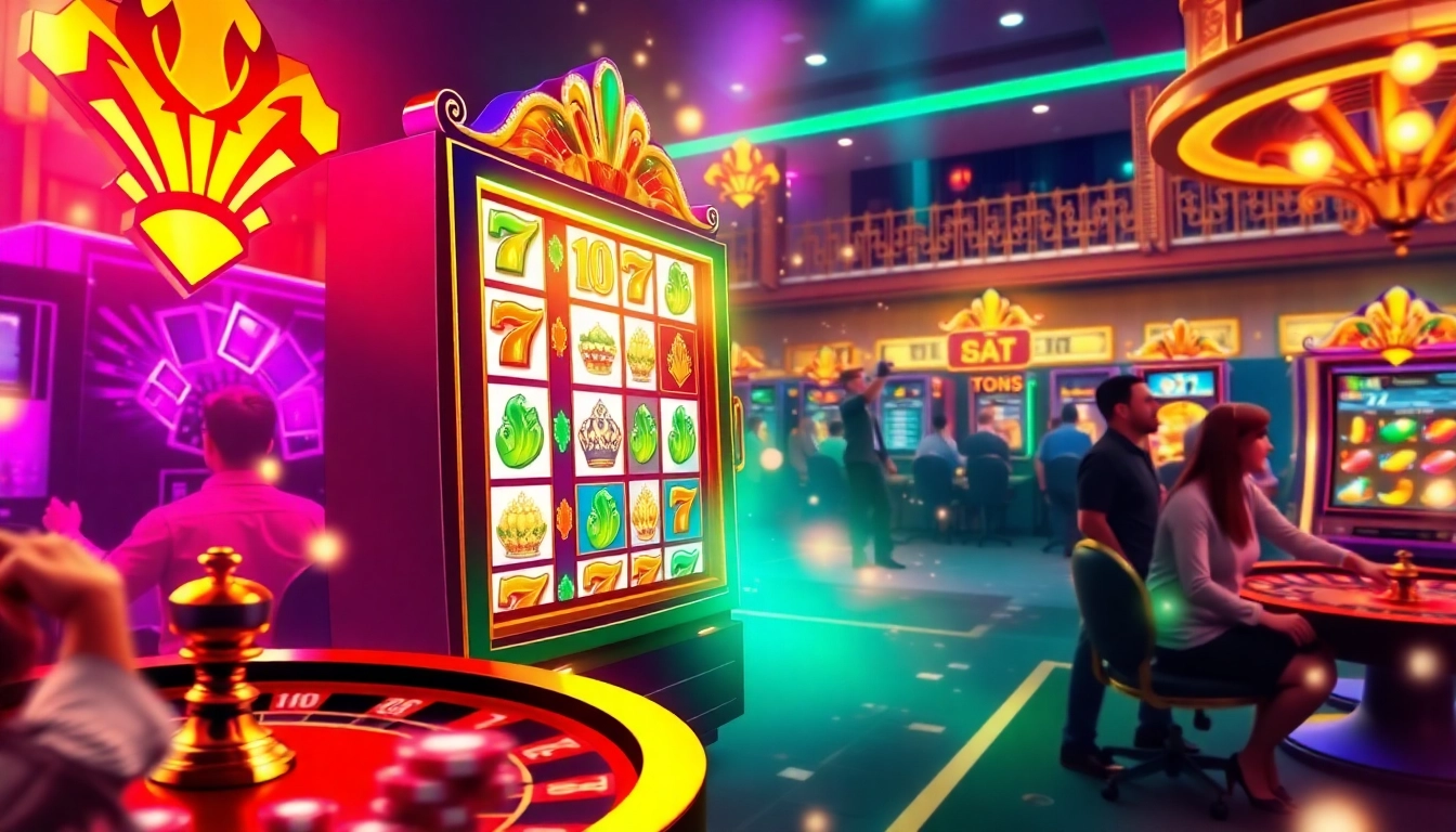Sparking excitement at a situs slot online with vibrant slot machine visuals and dynamic gameplay.