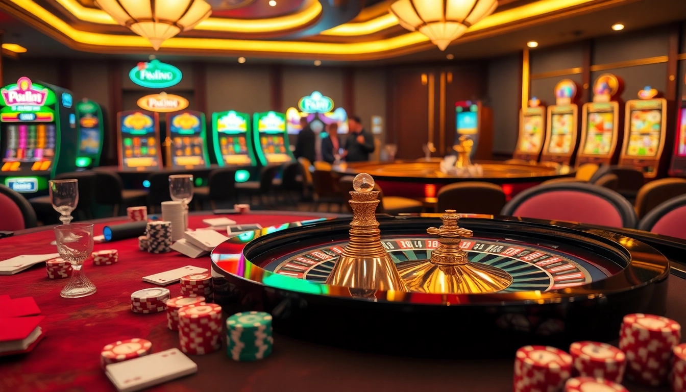 Experience thrilling gameplay at tại 23win with high-stakes casino tables and vibrant slot machines.