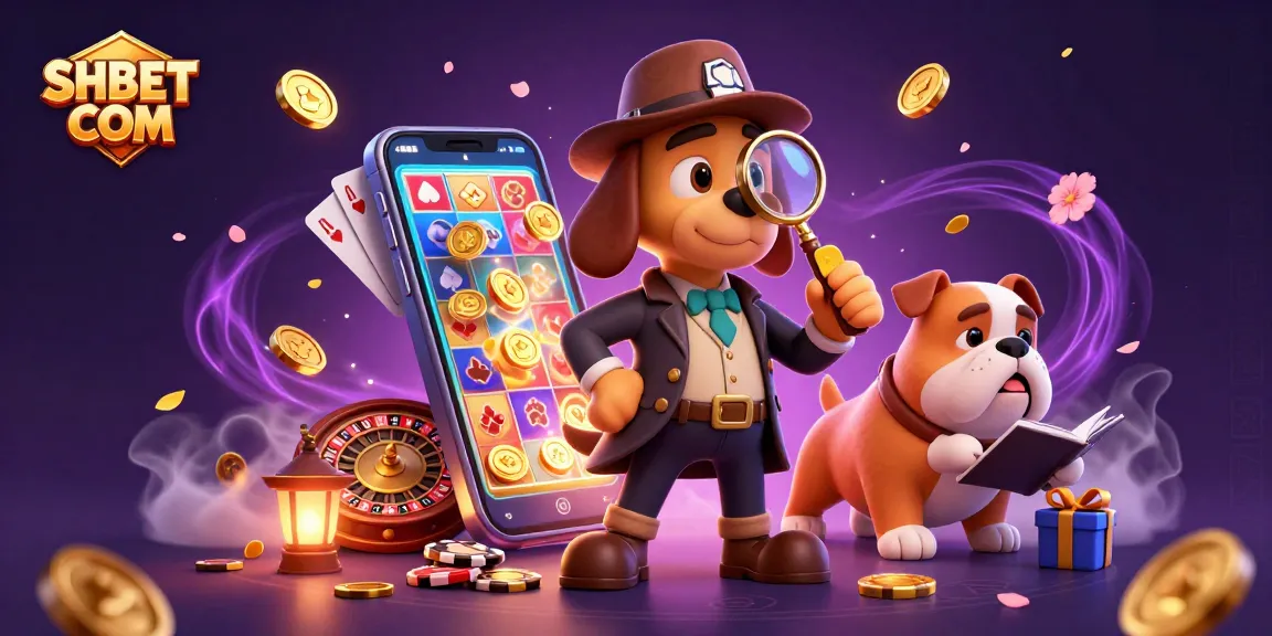 Engage with SHBET COM's vibrant casino scene featuring golden poker chips and a lively slot game.