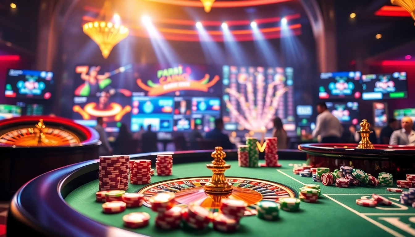 Experience the thrill of Đăng Ký Nhà Cái 68VIP at a luxurious casino table filled with vibrant gambling elements.