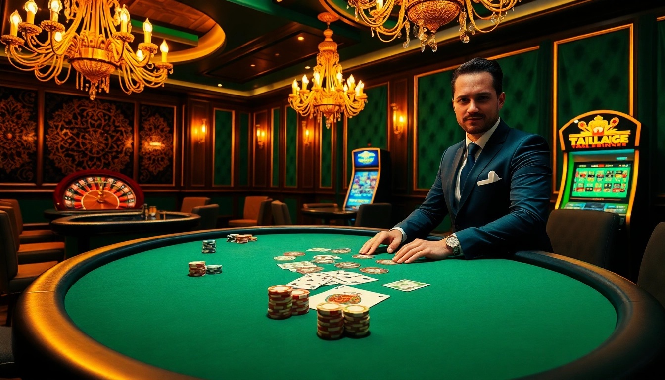 Engage in thrilling gameplay at https://go88.fast/ with casino tables, vibrant lights, and professional dealers.