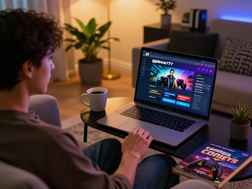 Momen menarik menggunakan link ggdewa777 untuk pengalaman perjudian online, menyoroti pengaturan rumah yang nyaman.