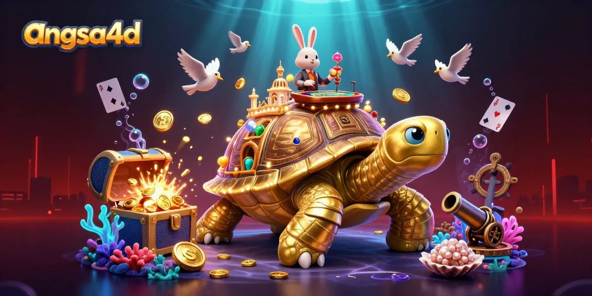 Experience unlimited winning opportunities with angsa4d in this vibrant 3D casino illustration filled with dynamic game elements.