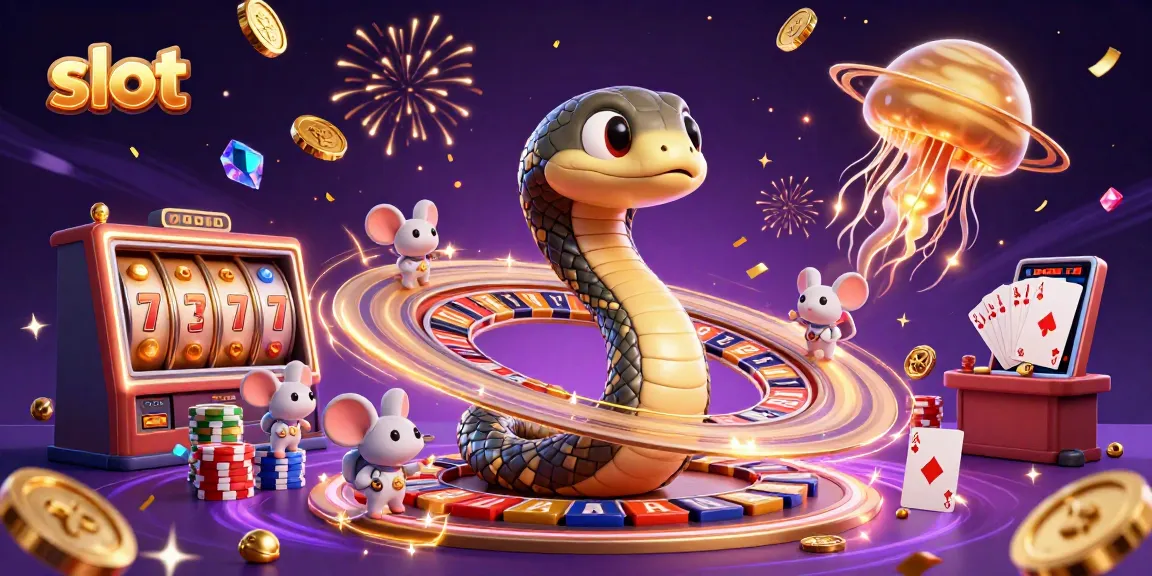 Spin slots and win jackpots with a cosmic twist featuring Saturn and astronaut mice.