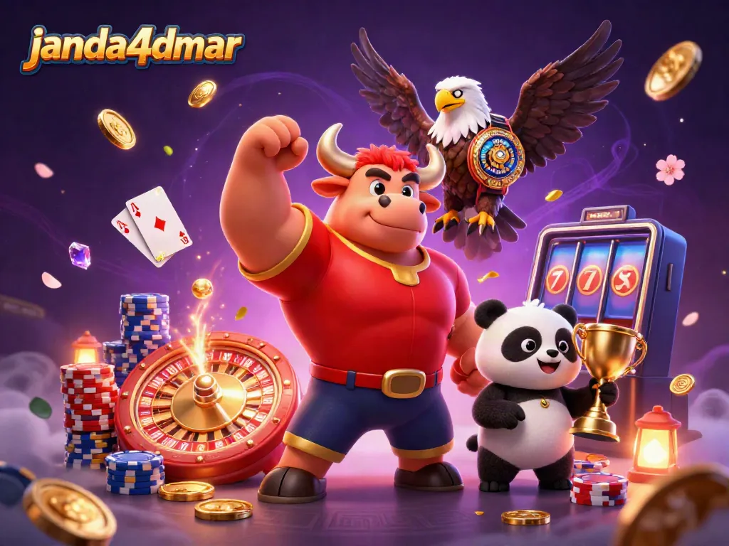 janda4dmar menampilkan karakter kasino 3D dengan kemenangan gemerlap dan elemen perjudian