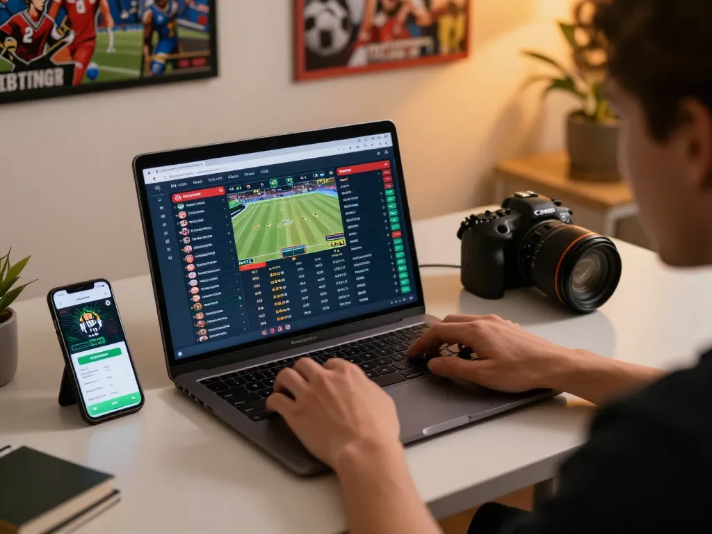 Place bets and check odds on your favorite sports by accessing disini on your gaming setup.