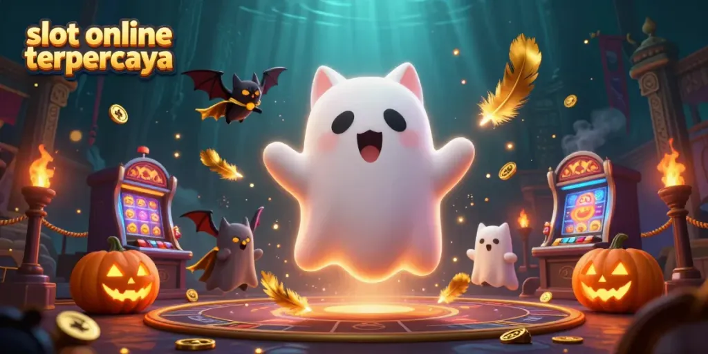 Menggulung kemenangan di slot online terpercaya dengan kucing hantu dan kelelawar di kasino mistis.