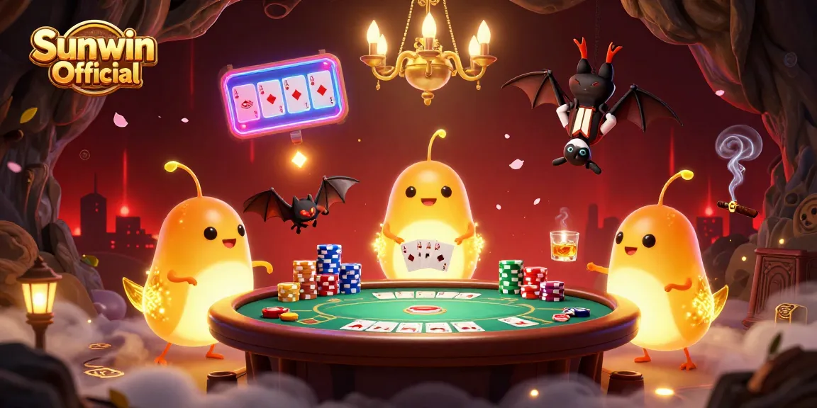 Experience thrilling gameplay at Sunwin Official with vibrant glowworms illuminating a cave casino.