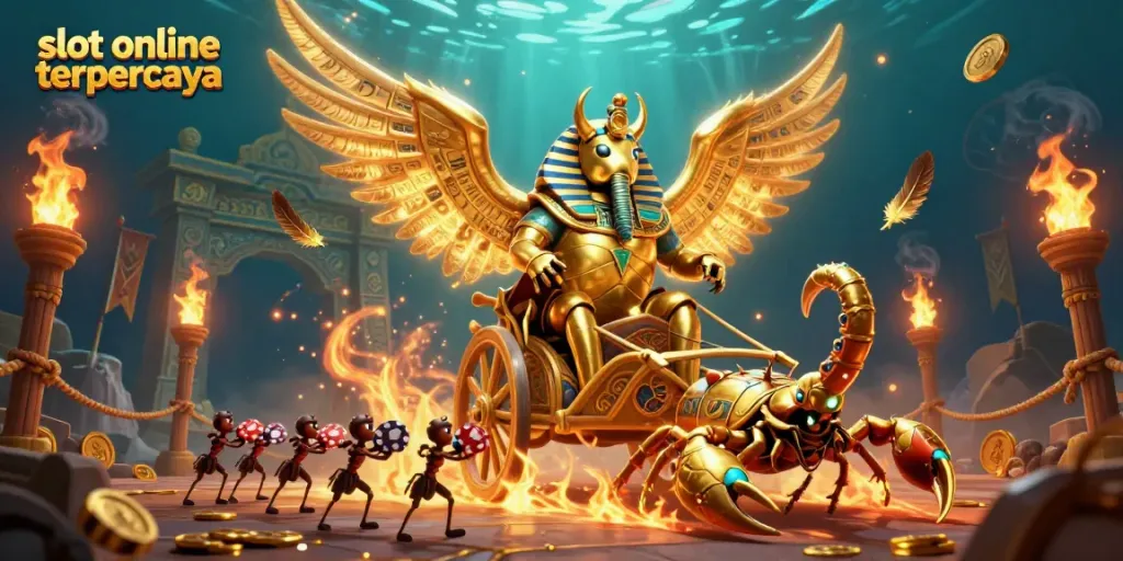 Nikmati keseruan bermain slot online terpercaya dengan ilustrasi kartun 3D dari karakter menarik.