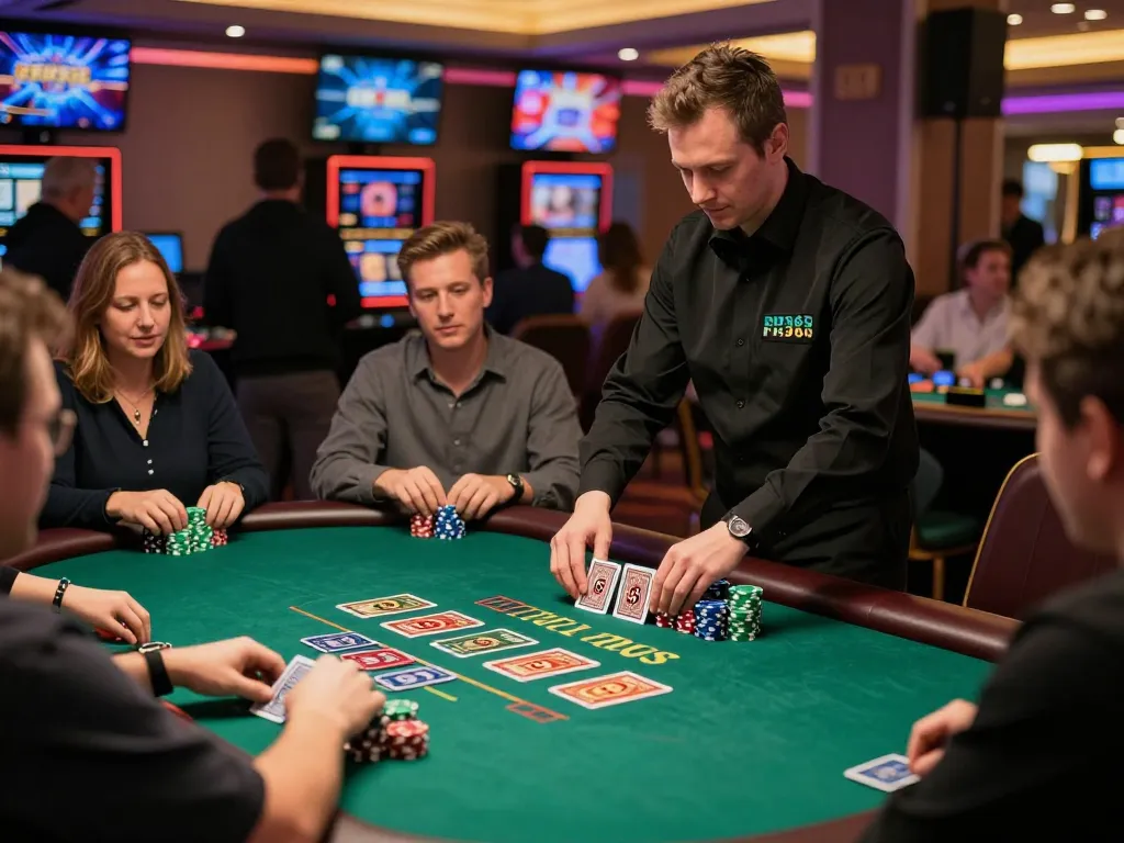 Players engage in a thrilling game of blackjack at PH365.cx, captivated by the live dealer and competitive atmosphere.