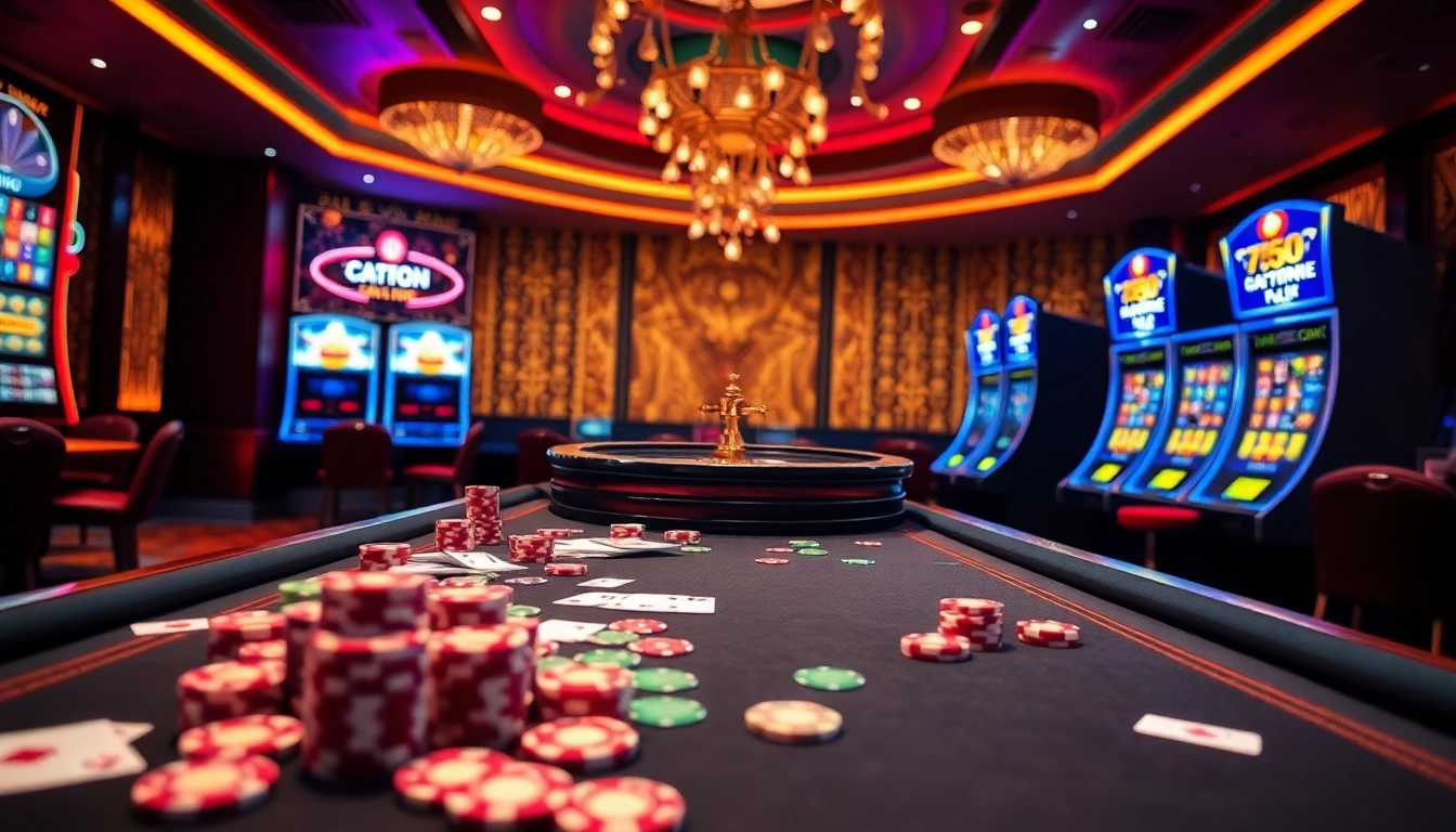 Experience the thrill at 88I's vibrant online casino with stunning visuals of poker chips and slot machines.