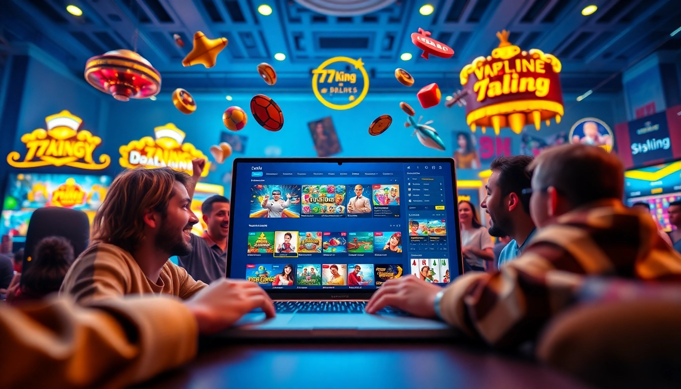 Betoverende 79king online gokscène met levendige spellen en spelers voor een bruisende sfeer.