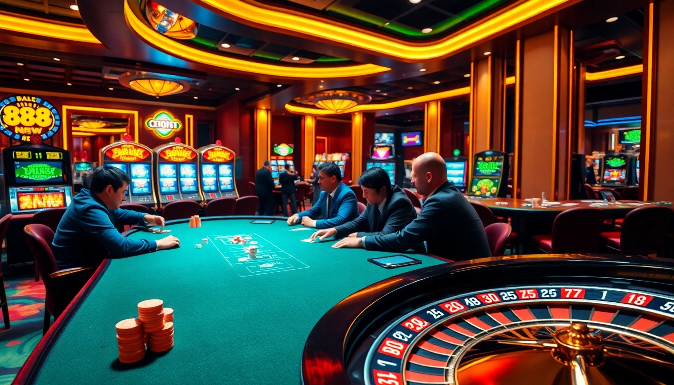 Experience the thrill of 888 new with luxury poker chips and vibrant casino tables.