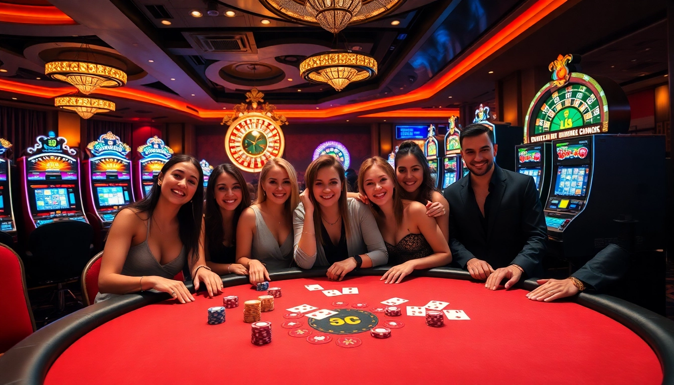 Players engaging in thrilling games at XX88 with poker chips and a roulette wheel highlighting the excitement.