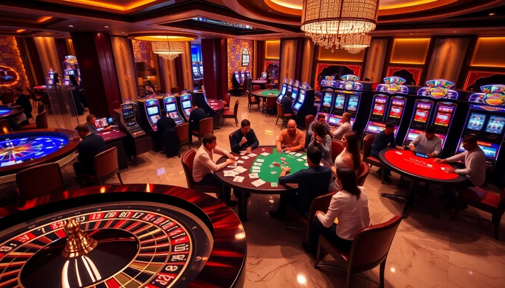 Excited players enjoying GG88's luxurious casino gaming experience.