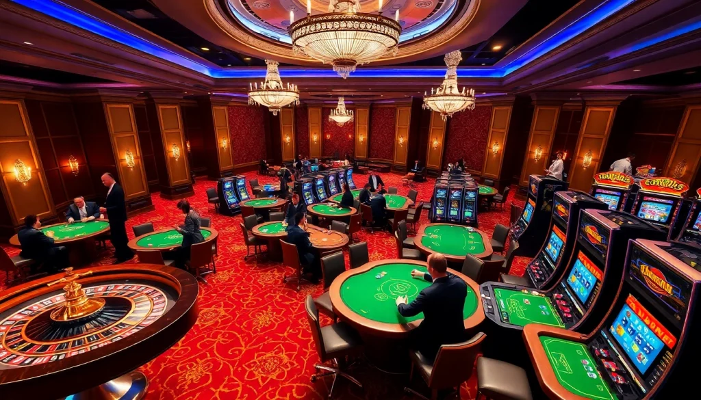 Experience thrilling gaming at luxury casino tables with Kjc solutions branding.