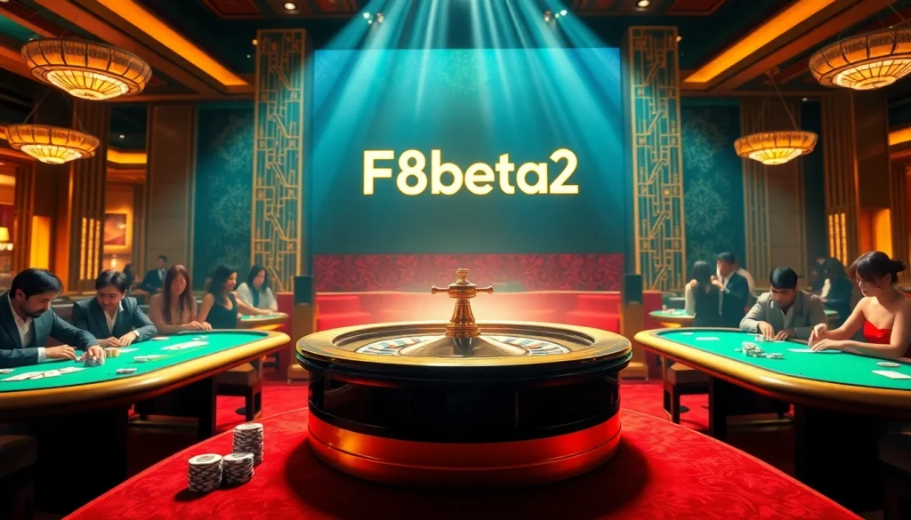 Experience high-stakes gambling action at F8beta2 with vibrant casino visuals and engaging gameplay.