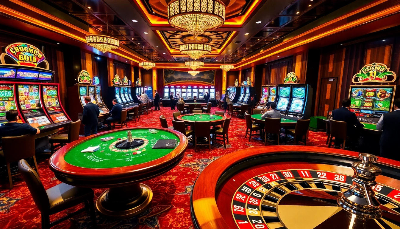 Enjoying thrilling gameplay at Casino TG88 with vibrant slot machines and engaging table games.