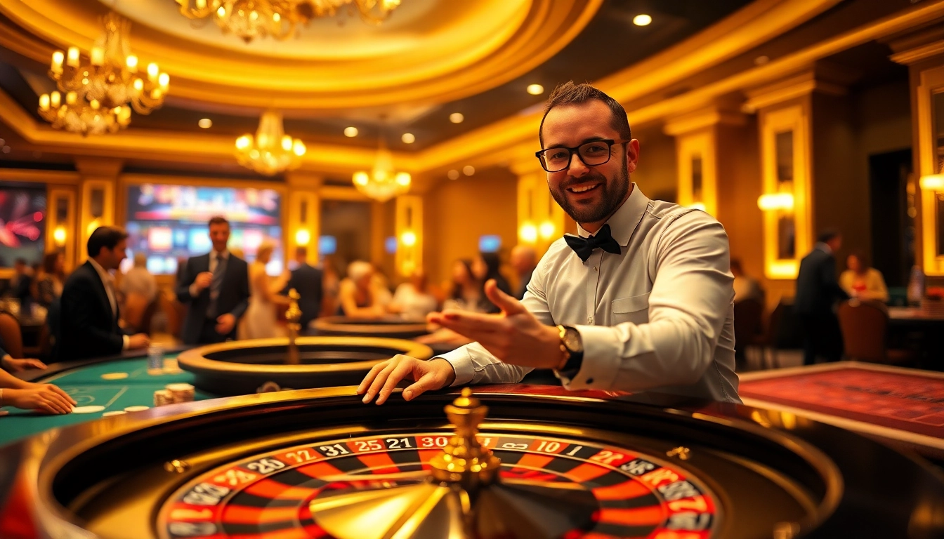 Experience the excitement of bolagacor with a lively online casino atmosphere, featuring a professional dealer and engaged players.