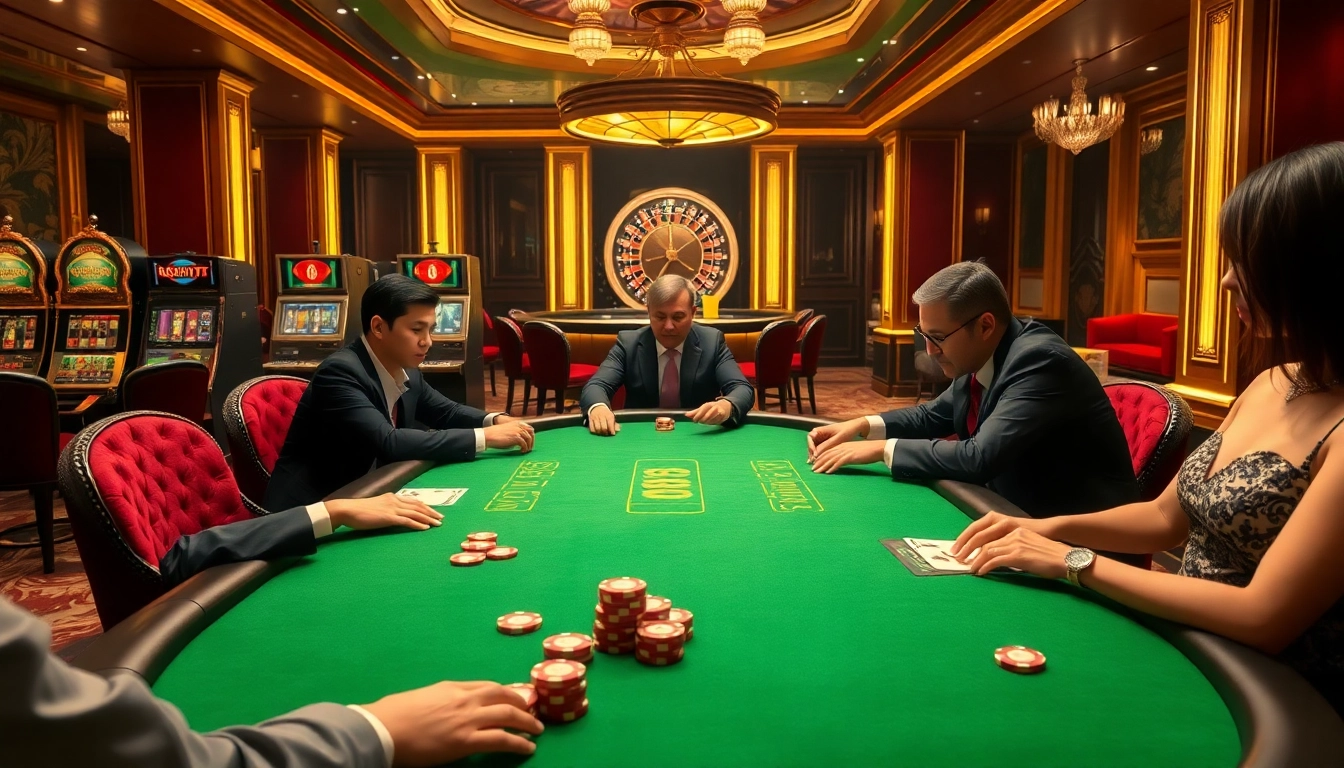 Engage with the thrilling world of gambling at 88xx casino featuring an elegant poker table.
