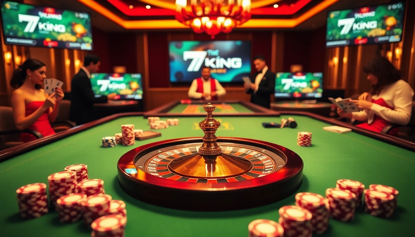79king casino players placing bets at a luxurious roulette table.
