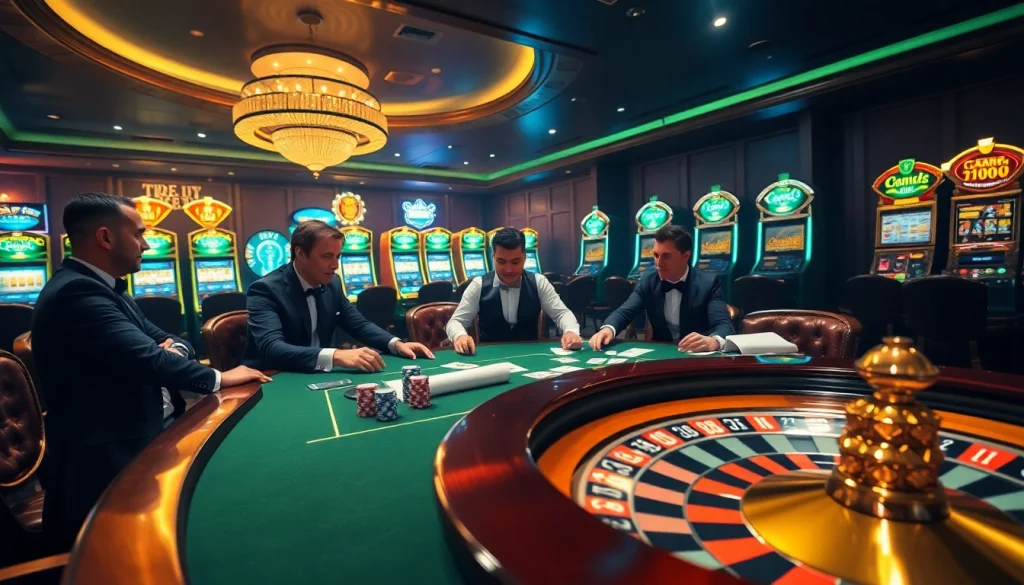Experience high-stakes poker action at http://8kbetok.com/, featuring luxurious casino elements.