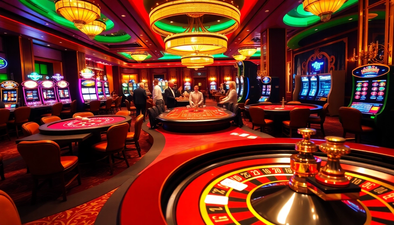 Players enjoying a thrilling poker game at a vibrant casino showcasing excitement and strategies on https://xin88.hot/.