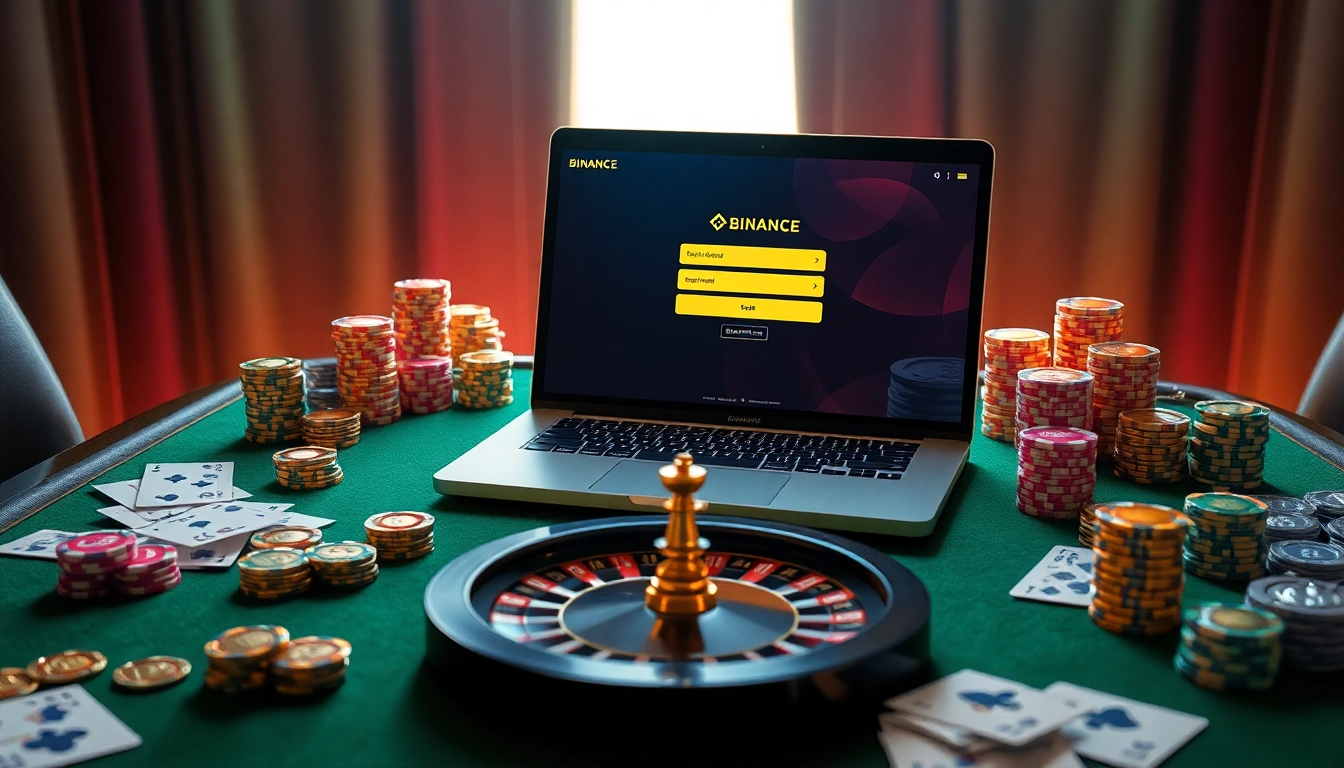 Register for 바이낸스 회원가입 while enjoying an exciting online gambling experience with casino elements.