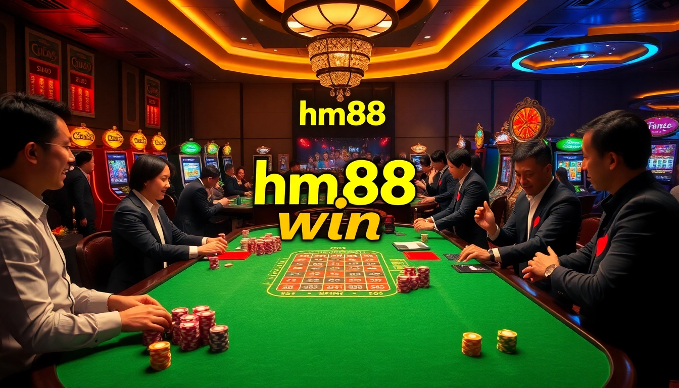 Experience the thrill of winning at HM88 win with vibrant casino action and engaging players.