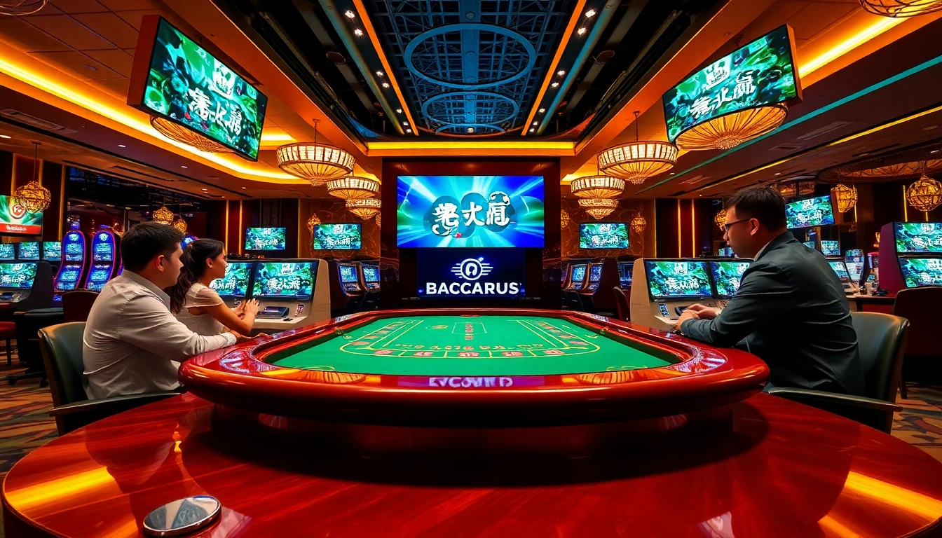 에볼루션 카지노의 실시간 바카라 게임 테이블과 활기찬 카지노 환경