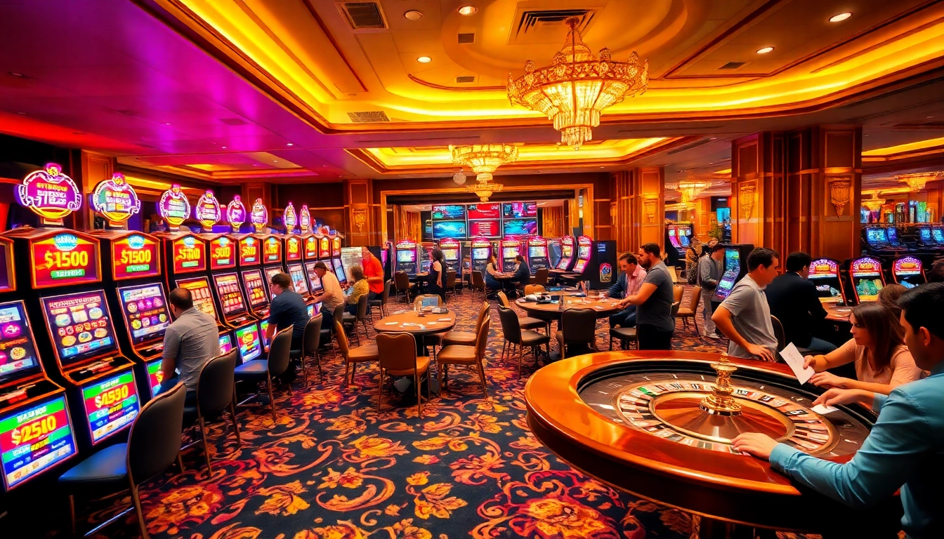 Engaging gamblers at the vibrant NOHULIVE - live slot machines and casino tables.