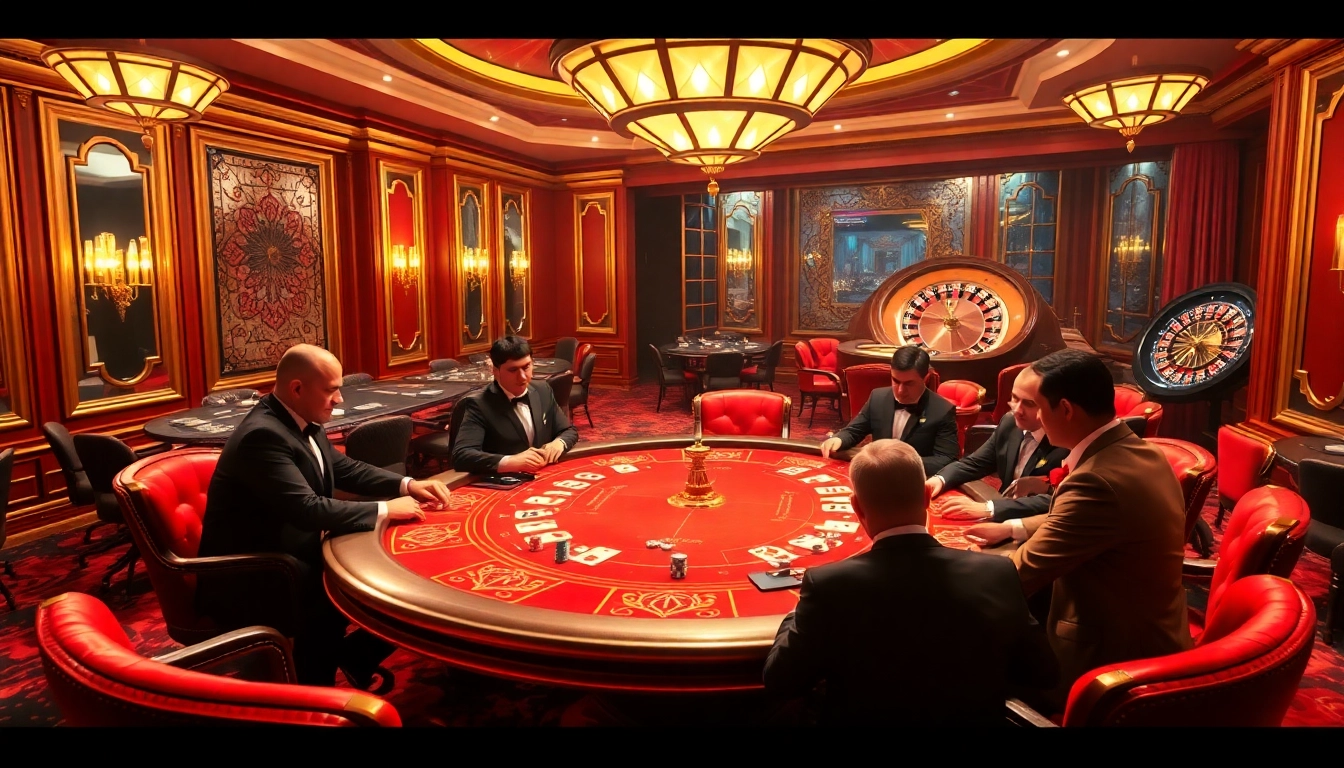 Experience the thrill of high-stakes poker at https://abc8.luxury/, with players strategizing under luxurious lights.