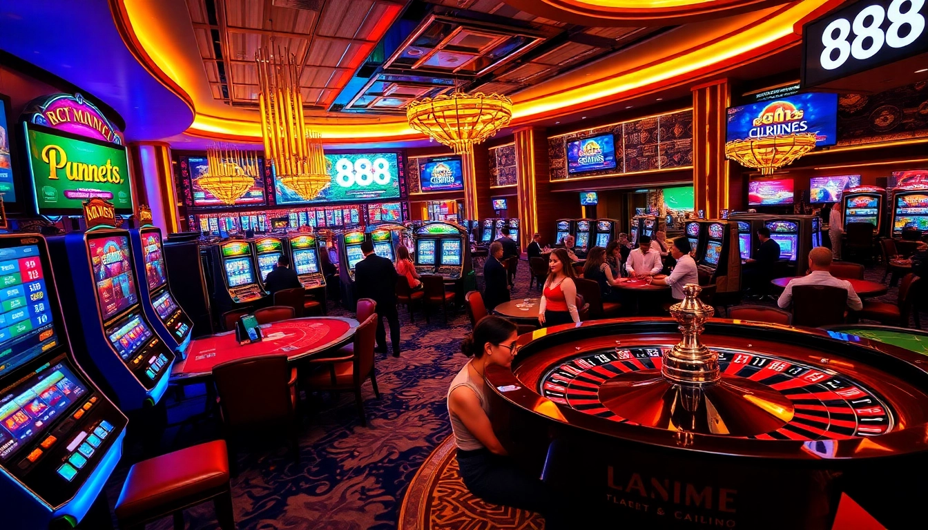 Experience the thrill of u 888 with vibrant casino tables and exciting slot machines.