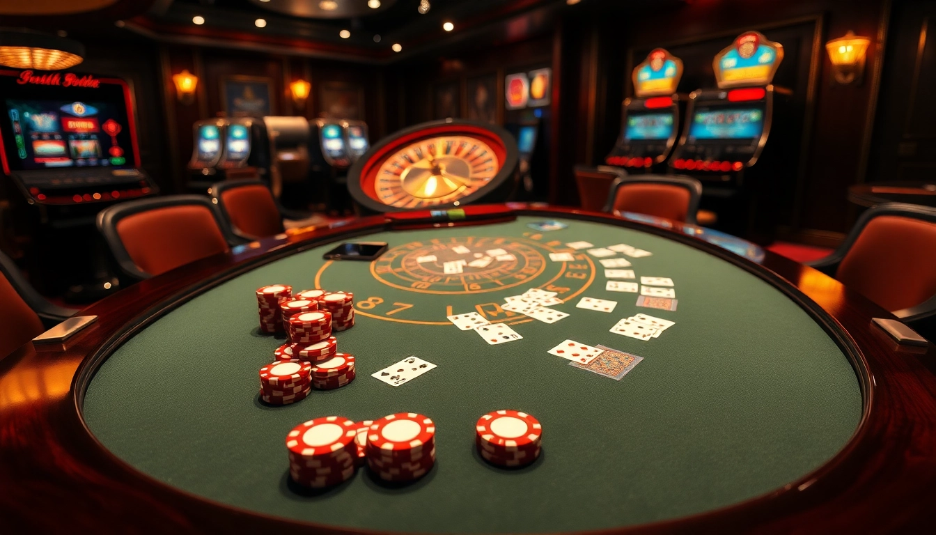 Experience thrilling action at the 88i blackjack table with vibrant poker chips and glimmering cards.