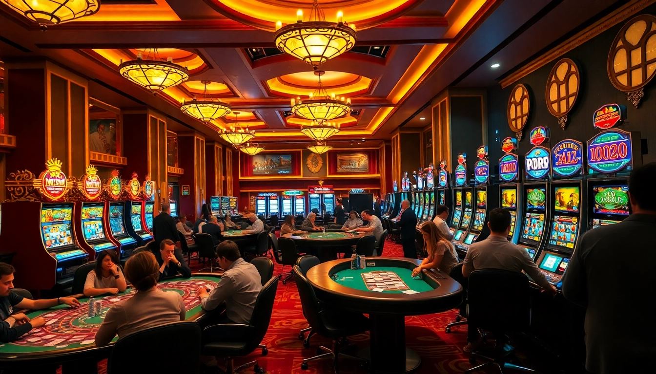 Experience high stakes at the mb66 date casino scene with vibrant tables and enthusiastic players.