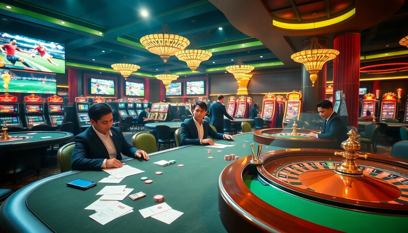 Experience the excitement of แทงบอลโลก at a luxurious casino with thrilling games and sports betting.