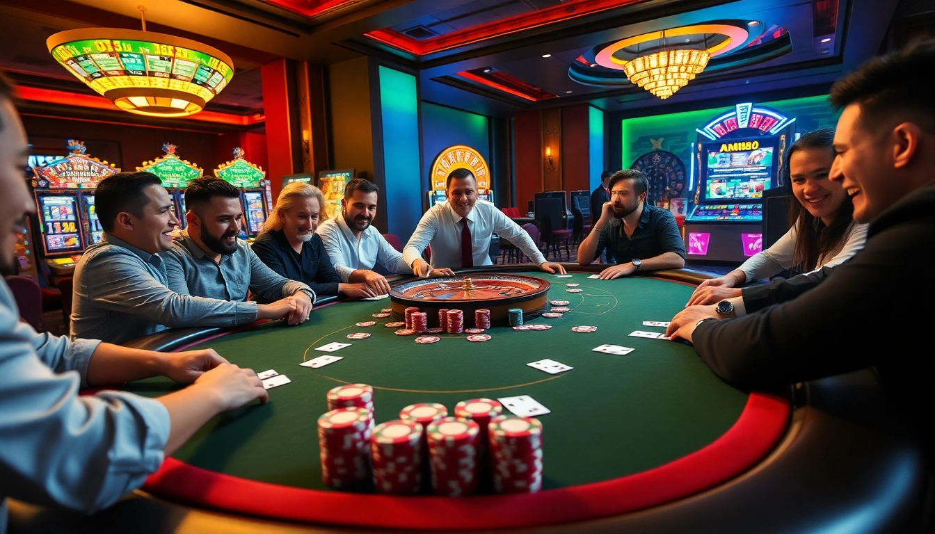 Enjoy high-stakes MM88 poker action at a vibrant casino table filled with excitement.