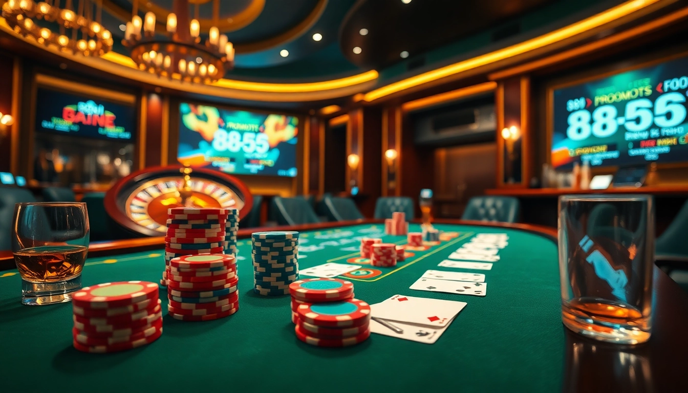 High-stakes poker scene showcasing 88i gambling excitement with chips and cards.